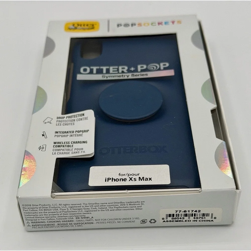 Otter + Pop Symmetry Series Case Apple iPhone XS MAX Navy Blue Otterbox